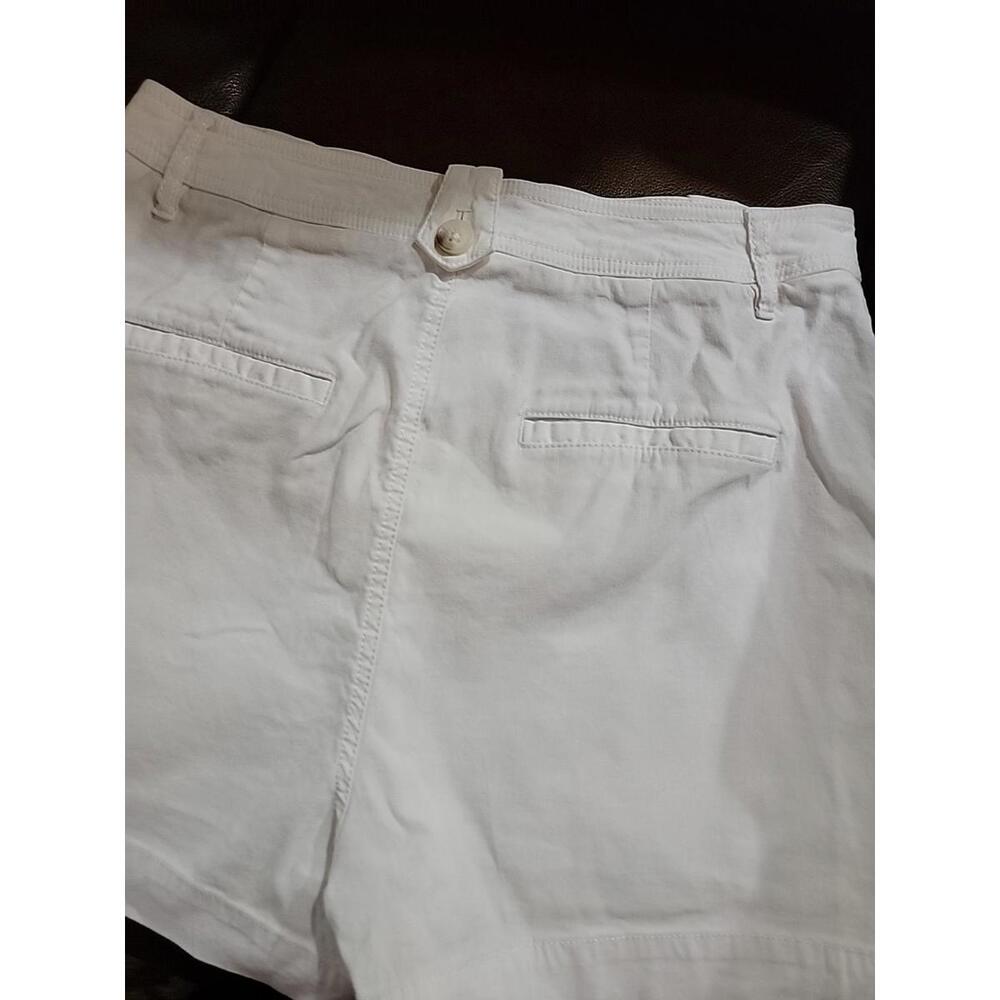 Maeve Sailor By Anthropologie White Chino Shorts Pockets Size 10 Womens #CB3 - Picture 6 of 15